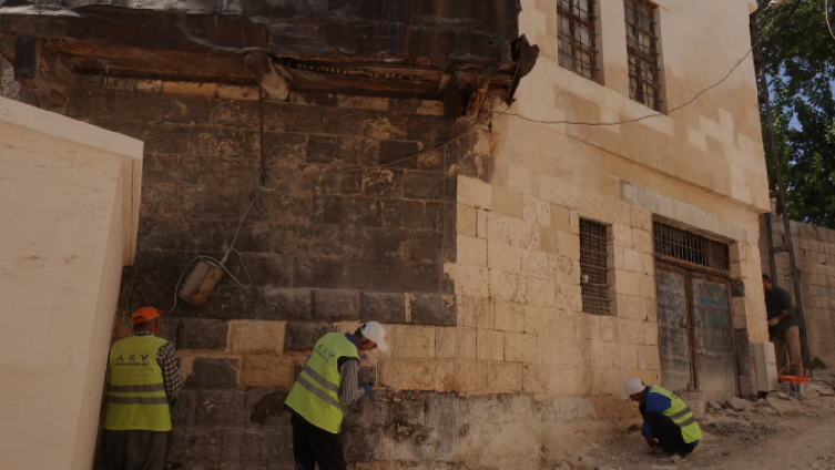 Depremlerden etkilenen Gaziantep'te tarihi mekanlar restore edildi